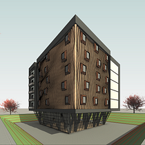 Proyecto Final - Edificio Paramétrico - Curso Domestika. 3D, Architecture, Digital Architecture, Interior Architecture, 3D Modeling, and ArchVIZ project by Ricardo Palacios - 06.30.2025