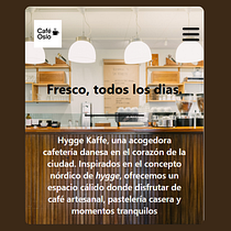 Cafe Oslo. Website. Web Development, Web Design, CSS, and HTML project by Uma Granado Diaz - 06.30.2025