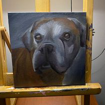 TERRY. Fine Arts, Naturalistic Illustration, Oil Painting, and Painting project by Guadalupe Páez - 07.01.2025