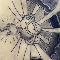 Sagrado corazón de Jesús . Tattoo Design project by Sandra Guzmán - 07.01.2025