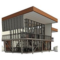 Casa Doom 3D. Un proyecto de 3D, Arquitectura, Arquitectura digital, Arquitectura interior, Modelado 3D y Visualización arquitectónica de erick_daniel_c0108 - 02.07.2025
