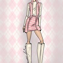 Criando looks a partir de tecidos de cliente. Un proyecto de Bocetado, Dibujo digital, Diseño de moda, Ilustración tradicional e Ilustración de moda					 de Le Lima - 02.07.2025