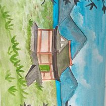 Em meio ao vale. Drawing, and Watercolor Painting project by dedeboravieira0 - 07.03.2025