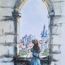 fairy tale. Un proyecto de Ilustración arquitectónica, Arquitectura, Dibujo, Sketchbook, Bocetado y Diseño de espacios de Karolina Kamińska - 04.07.2025