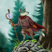 “El Protector del Bosque”. Character Design, Digital Illustration, and Drawing project by Ricardo Ramírez - 07.04.2025