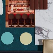 Moodboard colorido. Un proyecto de Decoración de interiores, Diseño de interiores, Interiorismo, Teoría del color y Diseño de espacios de Jennifer Sisniegas - 06.07.2025