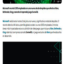 Xbox en Reestructura: Entre promesas y despidos Ein Projekt aus dem Bereich Kommunikation, Erzählung, Sachtexte, Stor, telling und Schrift von marco_cueto29 - 06.07.2025