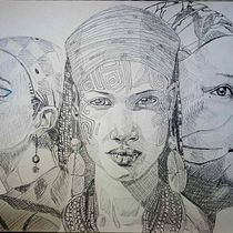 Mi proyecto del curso Sketchbook de retrato: explora el rostro humano Ein Projekt aus dem Bereich Artistische Zeichnung, Zeichnung, Porträtzeichnung, Sketchbook und Skizzenentwurf von Rosel Movarg - 07.07.2025