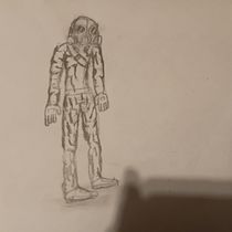 Gas Mask Man. Comic, Desenho, Desenho a lápis, Mangá, Design de personagens e Ilustração tradicional projeto de Adam Salazar - 11.07.2025
