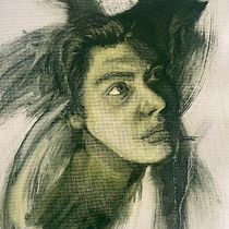 K’AN. Artes plásticas, Pintura a óleo, Pintura, e Desenho de retrato projeto de Erick Pilicastro - 12.07.2025