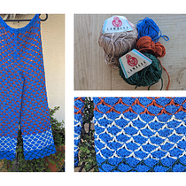 Pantalón en Crochet. Projekt z dziedziny Sz, dełkowanie, DIY, Projektowanie mod, Wzornictwo tekst i liów użytkownika Alejandra Robles Sosa - 13.07.2025