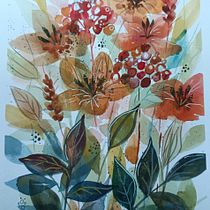 Projekt z kursu Piękno akwarelowych kwiatów: poczuj więź z naturą. Un progetto di Illustrazione botanica, Illustrazione tradizionale, Pittura e Pittura ad acquerello di halina - 14.07.2025