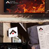 Redesenho da marca Fogo de Chão [Conceito]. Br, ing, Identit, Design, Logo Design, and Graphic Design project by Arthur Franco - 07.14.2025