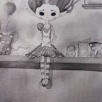 Infancia interferida. Un proyecto de Bellas Artes, Ilustración tradicional, Dibujo e Ilustración con tinta de Lucía Durán - 16.07.2025