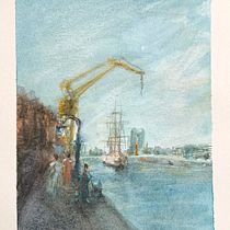 "Puerto Madero" [2025]. Naturalistic Illustration, Painting, and Watercolor Painting project by Gabriel Neves Coelho - 07.17.2025