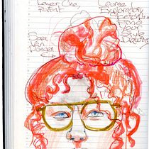@SaraVanDongen portrait. Esboçado, Desenho, Ilustração tradicional, e Sketchbook projeto de Ana Maria De Jesus - 17.07.2025