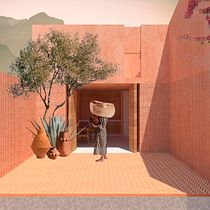 casas terracota. Architecture, Collage, Interior Design, Graphic Design, Digital Architecture, Interior Architecture, Architectural Illustration, L, and scape Architecture project by Diego Marrufo - 07.19.2025
