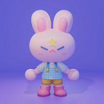 3D zee (by zeeyups). 3D Modeling, Character Design, Digital Illustration, Traditional illustration, and Manga project by Mutiara Afifah Rabbani - 07.19.2025