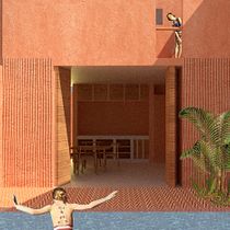 Casas en la playa . Architecture, Collage, Interior Design, Graphic Design, Digital Architecture, Interior Architecture, Architectural Illustration, L, and scape Architecture project by Pablo Torres - 07.20.2025