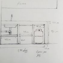 Pequeño rincon de cocina . Un proyecto de Arquitectura e Ilustración arquitectónica de Jonathan Puerres - 20.07.2025