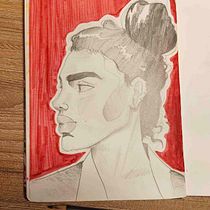 Mi proyecto 😜. Desenho, Desenho de retrato, Sketchbook, Esboçado, e Artes plásticas projeto de cprosairis69 - 21.07.2025