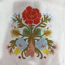Técnica de bordado con punto atrás . Un projet de Broderie , et Design textile de Lula Escoto Campos - 21.07.2025