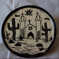 Igreja São João po Flora Carolina. Arts, Crafts, Ceramics, Decorative Painting, Fine Arts, and Traditional illustration project by flora_carolina - 07.22.2025