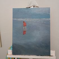 Reflejos.. Creativit, Fine Arts, Oil Painting, Painting, Portrait Drawing, and Realistic Drawing project by Kiara Mantinian - 07.22.2025