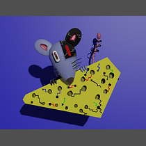 CheeseTech. 3D, 3D Character Design, 3D Design, 3D Modeling, and Character Design project by César Sánchez - 07.22.2025