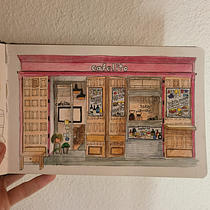 Madrid en calma y acuarela. Architectural Illustration, Drawing, Painting, and Watercolor Painting project by Esther Jiménez Gonzalo - 07.22.2025