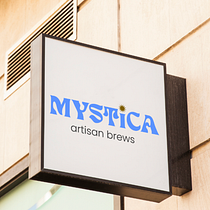 MYSTICA • artisan brews. Br, ing, Identit, Color Theor, Design, Design Management, Digital Design, Editorial Design, Graphic Design, Logo Design, T, pograph, T, pograph, and Design project by Andrea Caballero - 07.23.2025