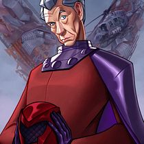 Magneto - Retrato estilizado Ein Projekt aus dem Bereich Design von Figuren, Digitale Zeichnung, Zeichnung, Porträtzeichnung und Digitale Illustration von luucasmarques20 - 24.07.2025
