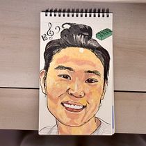 Danielle with Markers. Portrait Drawing project by Andrea Elizabeth - 07.25.2025