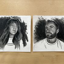 Charcoal Portraits. Drawing, Sketchbook, and Sketching project by Steph - 07.26.2025
