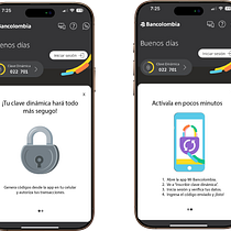 Clave Dinámica - Mi Bancolombia app. App Design, Cop, writing, Information Design, and UX / UI project by luisamila145 - 07.27.2025