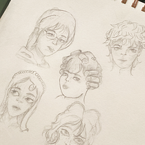 Retratos de mi Skechbook  Ein Projekt aus dem Bereich Artistische Zeichnung, Zeichnung, Porträtzeichnung, Sketchbook und Skizzenentwurf von dpichardov10610 - 30.07.2025