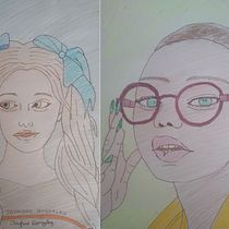 Desenho de retratos vibrantes com lápis de cor. Ein Projekt aus dem Bereich Zeichnen mit Buntstiften, Zeichnung, Porträtzeichnung und Sketchbook von Jayme Gonzalez - 30.07.2025