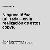 Proyecto Final x Putos Modernos x Domestika Ein Projekt aus dem Bereich Werbung, Kommunikation, Cop, writing, Stor und telling von nicozotto - 30.07.2025