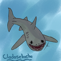 Clodoselache. Comic, Drawing, Traditional illustration, and Pencil Drawing project by l_neftalitorres - 07.31.2025