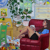 Morning Cup of Matcha Ein Projekt aus dem Bereich Skizzenentwurf, Kreativität, Zeichnung, Traditionelle Illustration und Gouachemalerei von Elisa Cantrell - 31.07.2025