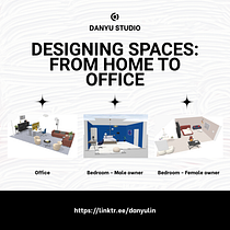 Designing Spaces: From Home to Office – @danyustudio Ein Projekt aus dem Bereich Farbenlehre, Innenarchitektur, Innendesign, Innenarchitektur, 3-D-Design, Sketchbook, Möbeldesign und - bau, Br, ing und Identität, Design, Marketing, Digitales Design, Digitale Architektur und Digitales Produktdesign von danyustudio - 01.08.2025