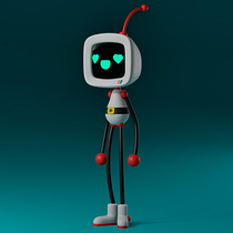 Robot Modelado Blender Ein Projekt aus dem Bereich Design von Figuren, Produktdesign, Motion Graphics und 3-D-Modellierung von Renato Cristian Madrid Castro - 01.08.2025