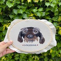 Madonna bordada. Embroider, Textile Design, Arts, Crafts, and DIY project by Javiera Fuenzalida Carvallo - 08.01.2025