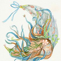 Island Girl. Drawing, Editorial Illustration, Traditional illustration, and Watercolor Painting project by Kristel Tereping - 08.02.2025