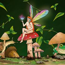 Lo que hay en el bosque Ein Projekt aus dem Bereich Porträtzeichnung, Digitale Zeichnung, Traditionelle Illustration, Digitale Illustration und Zeichnung von Abigail Rabal - 03.08.2025