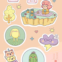 Ilustración Kawaii Ein Projekt aus dem Bereich Design von Figuren, Digitale Illustration und Manga von Arq. Priscila Pellegrini - 04.08.2025