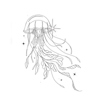 Medusa Celeste  Ein Projekt aus dem Bereich Tattoodesign von mariajesusmmontero - 04.08.2025