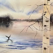 Atmospheric landscapes course. Un projet de Beaux Arts, Peinture , et Aquarelle de Amanda Heenan - 04.08.2025