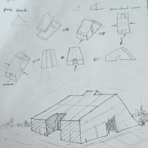 Public Library. Architectural Illustration, Architecture, Drawing, Sketchbook, Sketching, and Spatial Design project by Min Khant - 08.05.2025