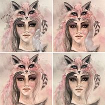 Watercolor for course . Een project van  Beeldende kunst, Traditionele illustratie, Schilderij,  Tekening,  Portrettekening y  Artistieke tekening van Somer Selway - 05.08.2025
